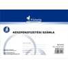 Kép 2/8 - Nyomtatvány, *készpénzfizetési számlatömb, egy ÁFÁs, 50x3, A5, fekvő, VICTORIA, "B.13-372", 10 tömb/csomag