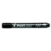 Kép 1/8 - Alkoholos marker, 1 mm, kúpos, PILOT "Permanent Marker 100", fekete