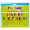 Kép 1/8 - Gyertya, születésnapi, betűs, "Happy birthday"