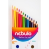 Kép 3/8 - Színes ceruza készlet, hatszögletű,  NEBULO, 12 különböző szín