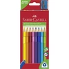 Kép 1/8 - Színes ceruza készlet, háromszögletű, FABER-CASTELL "Jumbo", 10 különböző szín