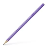 Kép 1/8 - Grafitceruza, B, háromszögletű, FABER-CASTELL "Sparkle Pearl", gyöngyházfényű lila