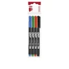 Kép 1/8 - Alkoholos marker készlet, OHP, 1-4 mm, C, ICO, 4 különböző szín