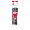 Kép 1/8 - Alkoholos marker készlet, OHP, 1-1,5 mm, M, ICO, 4 különböző szín
