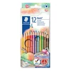 Kép 1/8 - Színes ceruza készlet, háromszögletű, STAEDTLER "Noris Club", 12 különböző szín
