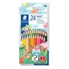 Kép 1/8 - Színes ceruza készlet, hatszögletű, STAEDTLER "Noris Club", 24 különböző szín