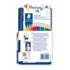 Kép 2/8 - Színes ceruza készlet, háromszögletű, STAEDTLER "Ergo Soft" 12+12 szín