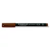 Kép 1/8 - Alkoholos marker, OHP, 1-2,5 mm, STAEDTLER "Lumocolor 314 B", barna