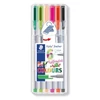 Kép 1/8 - Tűfilc készlet, 0,3 mm, STAEDTLER "Triplus Watermelon", 6 különböző szín