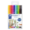 Kép 1/8 - Tűfilc készlet, 0,8 mm, STAEDTLER "Design Journey Triplus", 10 különböző szín