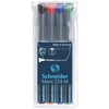 Kép 1/8 - Alkoholos marker készlet, OHP, 1 mm, SCHNEIDER "Maxx 224 M", 4 különböző szín