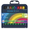 Kép 1/8 - Rostirón készlet, 1 mm, SCHNEIDER "Link-it", összeilleszthető, 8 különböző szín