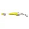 Kép 2/8 - Rollertoll, 0,5 mm, jobbkezes, metál/neonsárga tolltest, STABILO "EasyOriginal Start", kék
