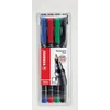 Kép 1/8 - Alkoholos marker készlet, 0,7 mm, STABILO "OHPen F", 4 különböző szín