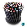 Kép 1/8 - Ceruza, fekete, türkiz SWAROVSKI® kristállyal, 5db-os szett, 17cm, ART CRYSTELLA®