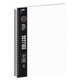 ARS UNA SPIRÁLFÜZET COLLEGE A4-NÉGYZETHÁLÓS FEHÉR (564) 19