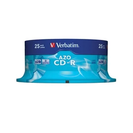 CD-R lemez, Crystal bevonat, AZO, 700MB, 52x, hengeren VERBATIM "DataLife Plus"