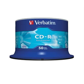 CD-R lemez, 700MB, 52x, hengeren, VERBATIM "DataLife"