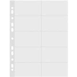 Névjegykártyatartó genotherm, lefűzhető, A4, 40 mikron, víztiszta, DONAU