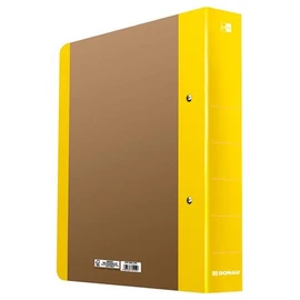 Gyűrűs könyv, 2 gyűrű, D alakú, 50 mm, A4, karton, DONAU "Life", neon sárga