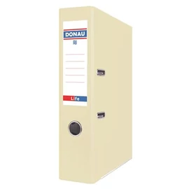 Iratrendező, 75 mm, A4, PP/karton DONAU "Life", pasztell sárga