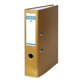 Iratrendező, 75 mm, A4, PP/karton,  DONAU "Szivárvány", arany