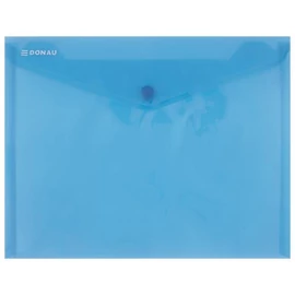 Irattartó tasak, 240x186x0,18, A5, PP, patentos, DONAU, kék