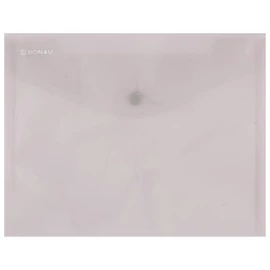 Irattartó tasak, 240x186x0,18, A5, PP, patentos, DONAU, szürke
