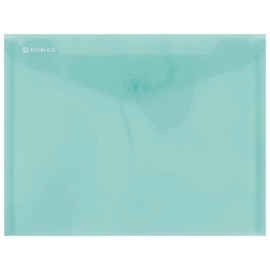Irattartó tasak, 240x186x0,18, A5, PP, patentos, DONAU, zöld