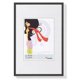 Képkeret, műanyag, 20x30 cm,  "New  Lifestyle" fekete