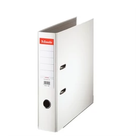 Iratrendező, 75 mm, A4, PP/karton, élvédő sínnel, ESSELTE "Economy", fehér