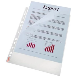 Genotherm, felül és a belső oldalon nyitott, lefűzhető, A4, 85 mikron, narancsos felület, ESSELTE