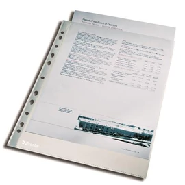 Genotherm, lefűzhető, A4, 105 mikron, víztiszta felület, ESSELTE "Luxus"