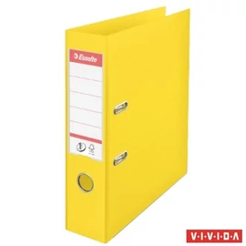 Iratrendező, 75 mm, A4, PP, élvédő sínnel, ESSELTE "Standard", Vivida sárga