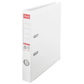 Iratrendező, 50 mm, A4, PP, élvédő sínnel, ESSELTE "Standard", Vivida fehér