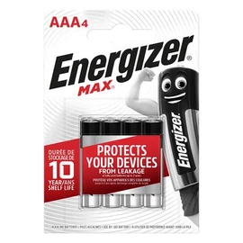 Elem, AAA mikro, 4 db, ENERGIZER "Max"