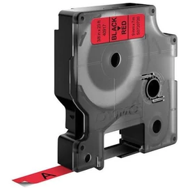 Feliratozógép szalag, 9 mm x 7 m, DYMO "D1", piros-fekete