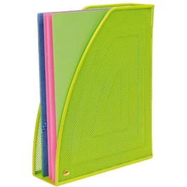 Irattartó, fémhálós, A4, ALBA, zöld