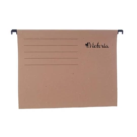 Függőmappa, karton, A4, VICTORIA, natúr