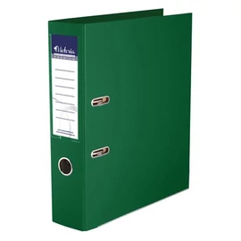 Iratrendező, 75 mm, A4, PP/PP, élvédő sínnel, VICTORIA, "Premium", zöld
