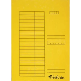 Gyorsfűző, karton, A4, VICTORIA, sárga