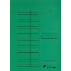 Pólyás dosszié, karton, A4, VICTORIA, zöld