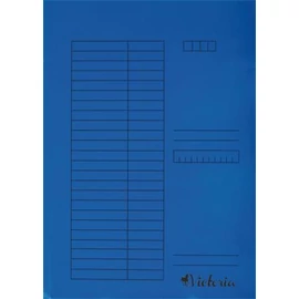 Pólyás dosszié, karton, A4, VICTORIA, kék