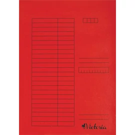 Pólyás dosszié, karton, A4, VICTORIA, piros