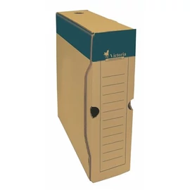 Archiváló doboz, A4, 80 mm, karton, VICTORIA, natúr