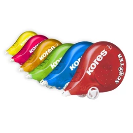 Hibajavító roller, 4,2 mm x 8 m, KORES "Scooter" vegyes szín