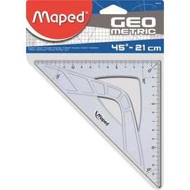 Háromszög vonalzó, műanyag, 45°, 21 cm, MAPED "Geometric"