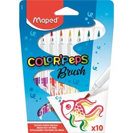 Filctoll, ecset, MAPED Color Peps Brush, 10 különböző szín