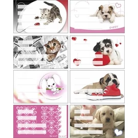 Füzetcímke, 24 db, PANTA PLAST, "Girls"