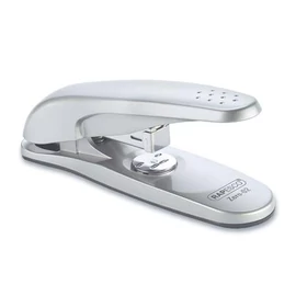 Tűzőgép, 24/6, 26/6, 20 lap, RAPESCO "Zero 02 Half-Strip", ezüst